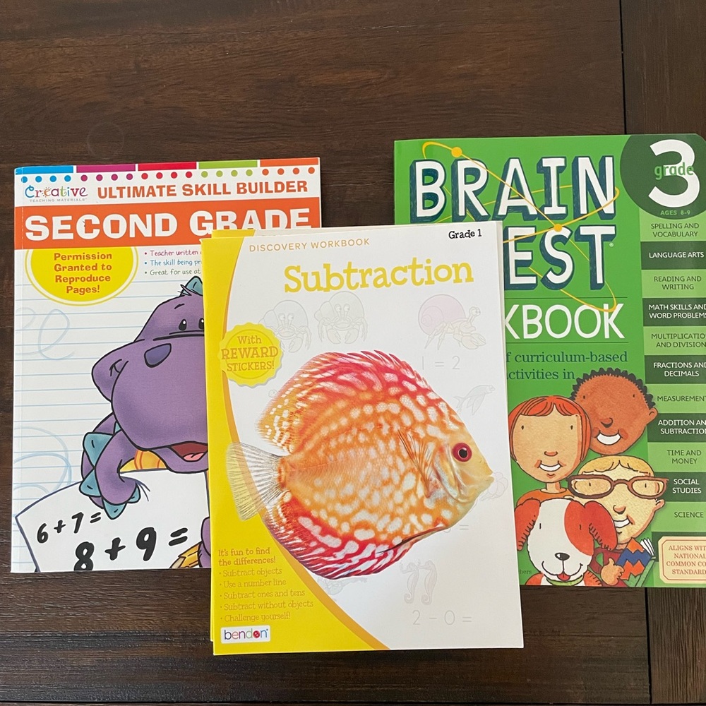 Kid Workbooks 1st, 2nd and 3rd
